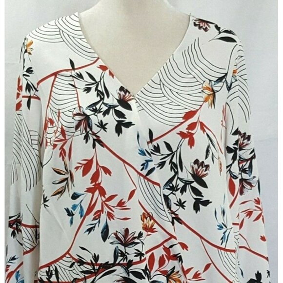 Alfani Womens Plus Ruffled Sleeve Top Pink Size 0x main image 1